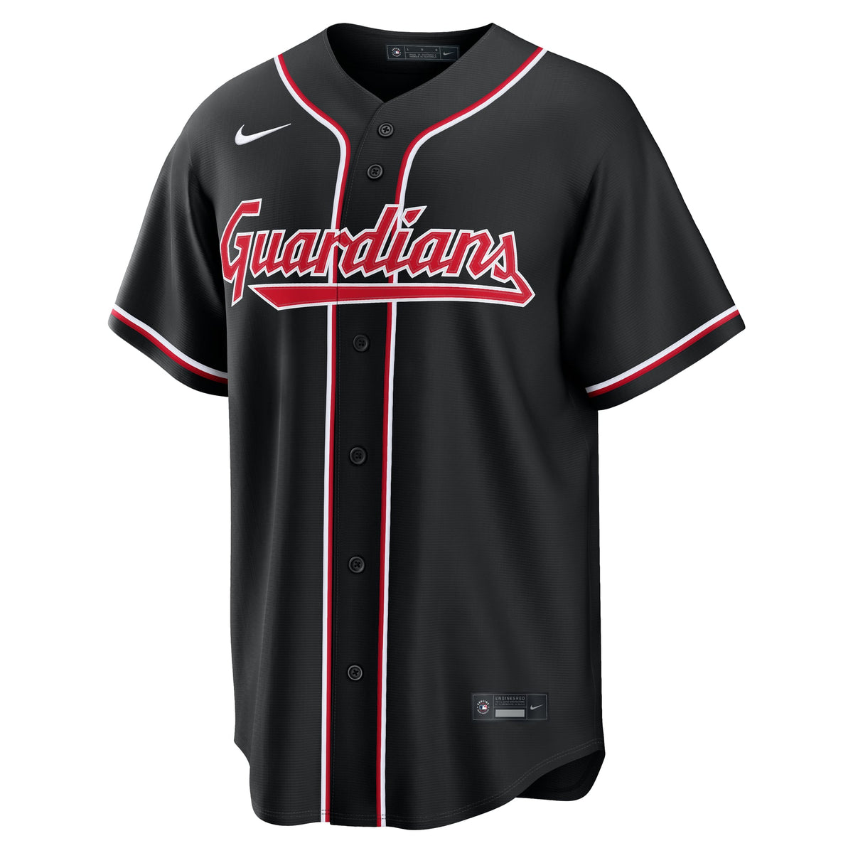 Men's Cleveland Guardians  Nike Fashion Replica Black Out Jersey