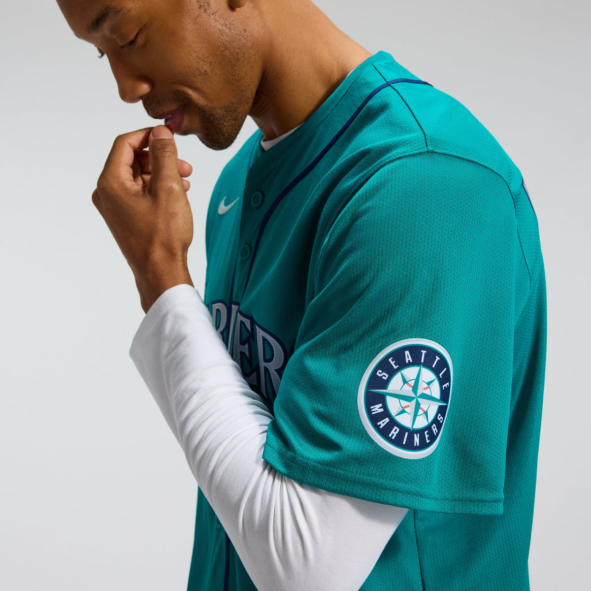 Men's Seattle Mariners Cal Raleigh Nike Teal Alternate Limited Jersey
