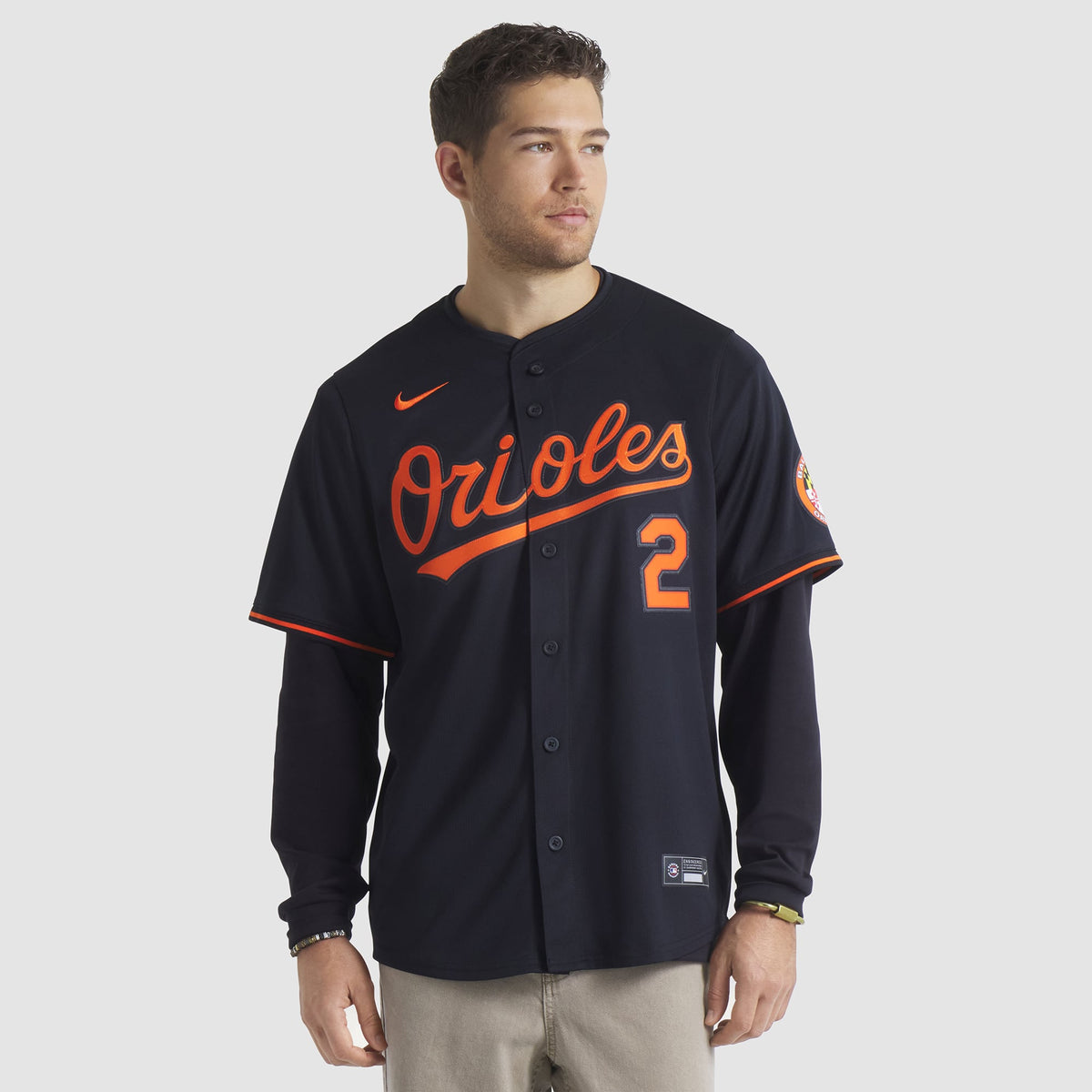 Men's Baltimore Orioles Gunnar Henderson Nike Black Alternate Limited Player Jersey