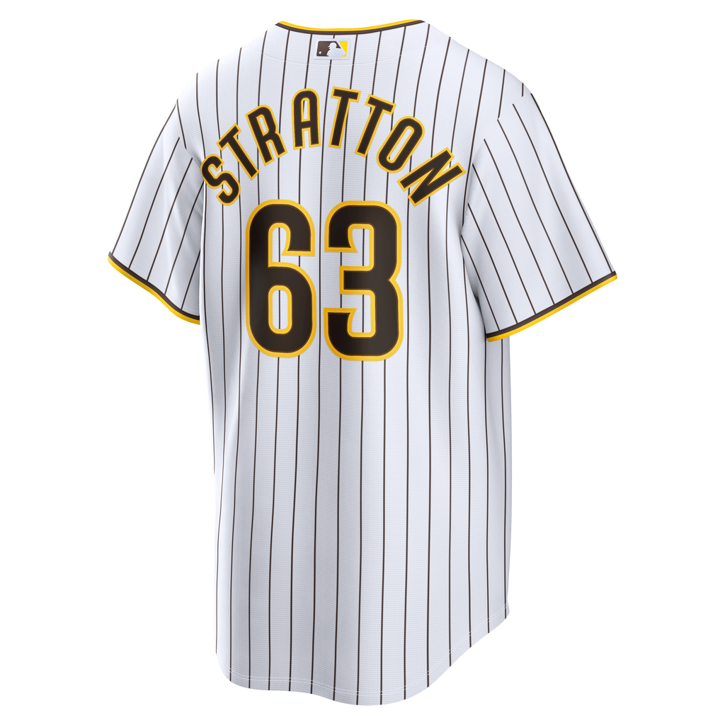 Men's San Diego Padres Hunter Stratton Nike White Home Replica Jersey