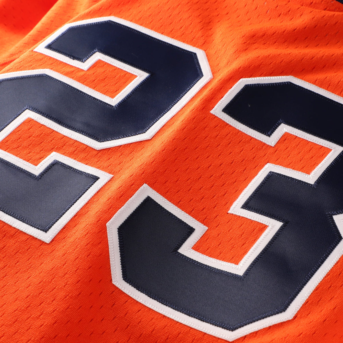 Men's Detroit Tigers Kirk Gibson Mitchell & Ness Orange Cooperstown Collection Mesh Batting Practice Button-Up Jersey