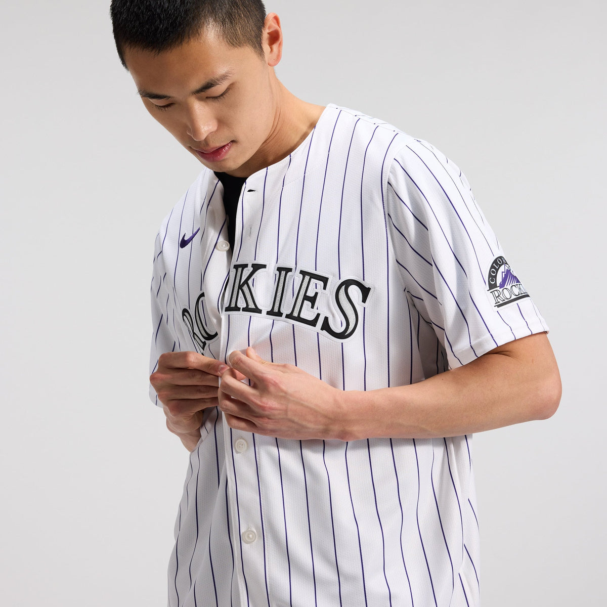 Men's Colorado Rockies Nike White Home Limited Jersey