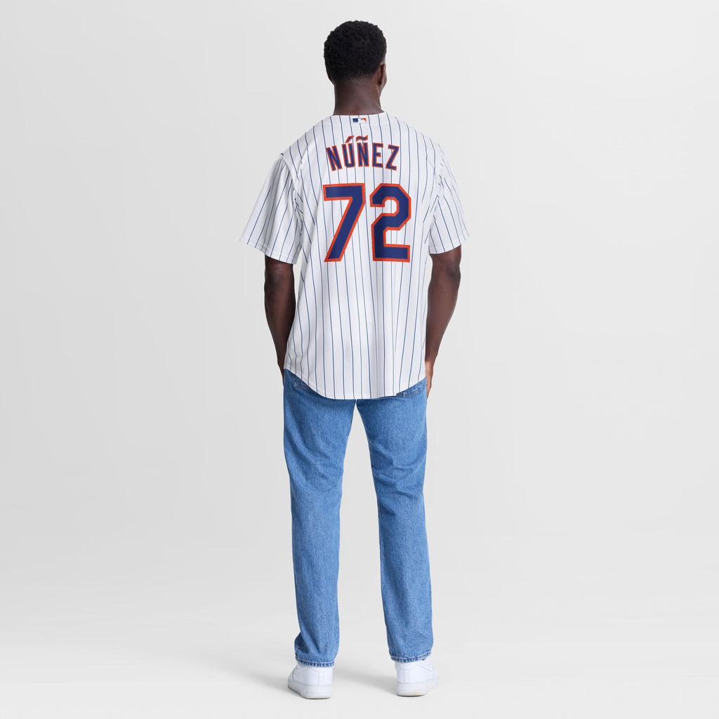 Men's New York Mets Dedniel Núñez Nike White Home Replica Jersey