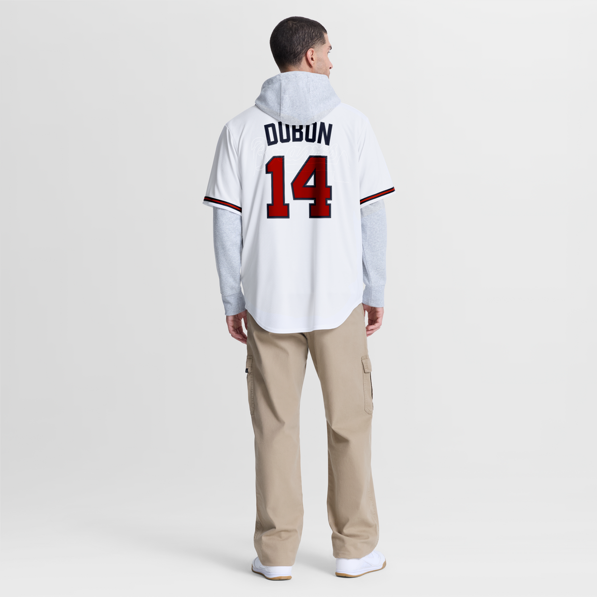 Men's Atlanta Braves Mauricio Dubón Nike White Home Replica Jersey