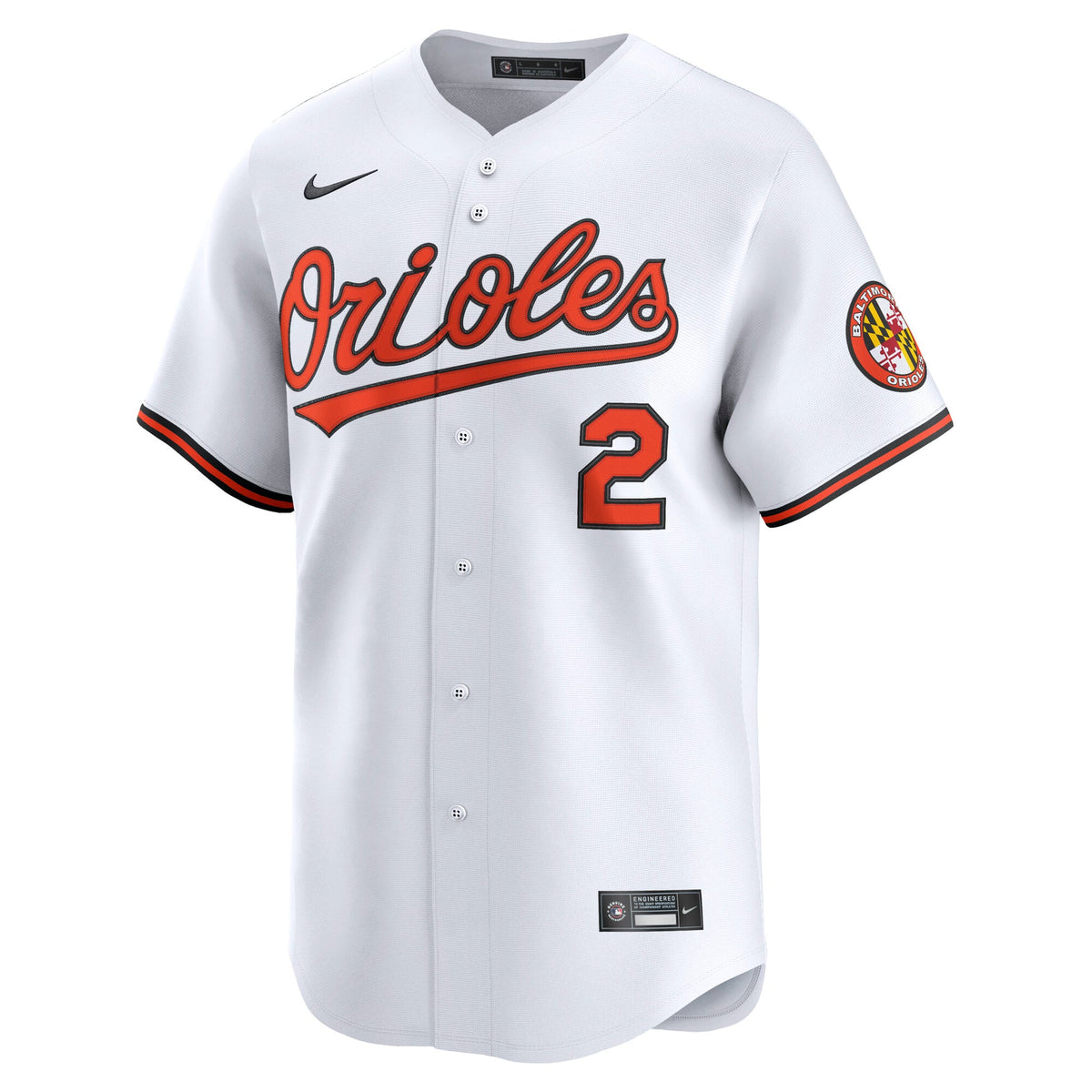 Men's Baltimore Orioles Gunnar Henderson Nike White Home Limited Player Jersey