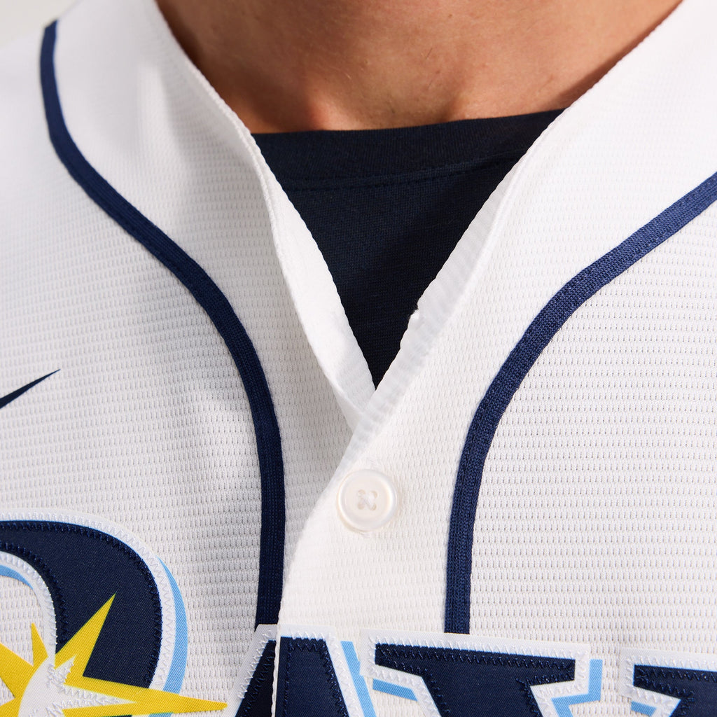 Men's  Tampa Bay Rays Yandy Díaz Nike White Home Replica Jersey