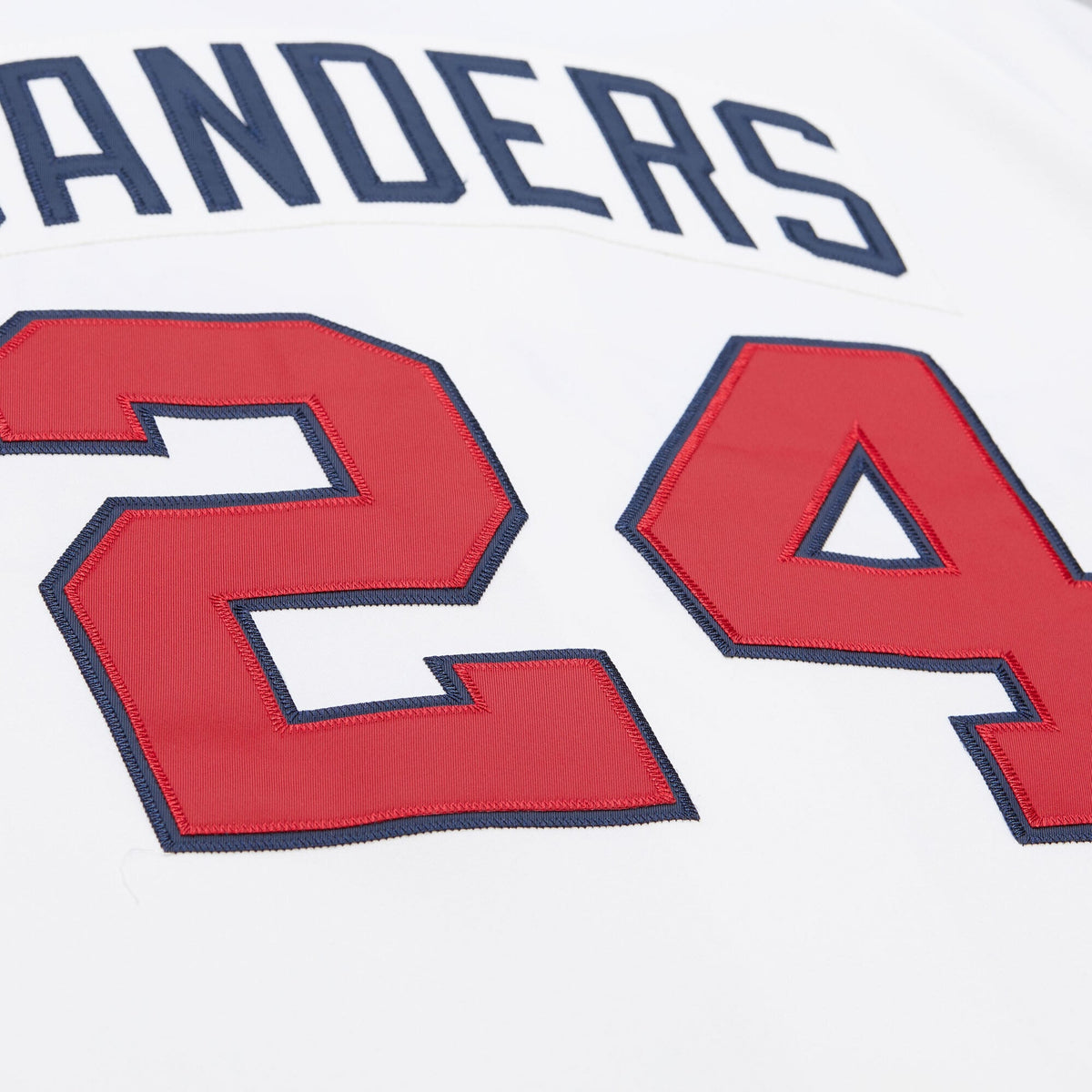 Men's Atlanta Braves Deion Sanders Mitchell & Ness White Cooperstown Collection 1992 Authentic Jersey