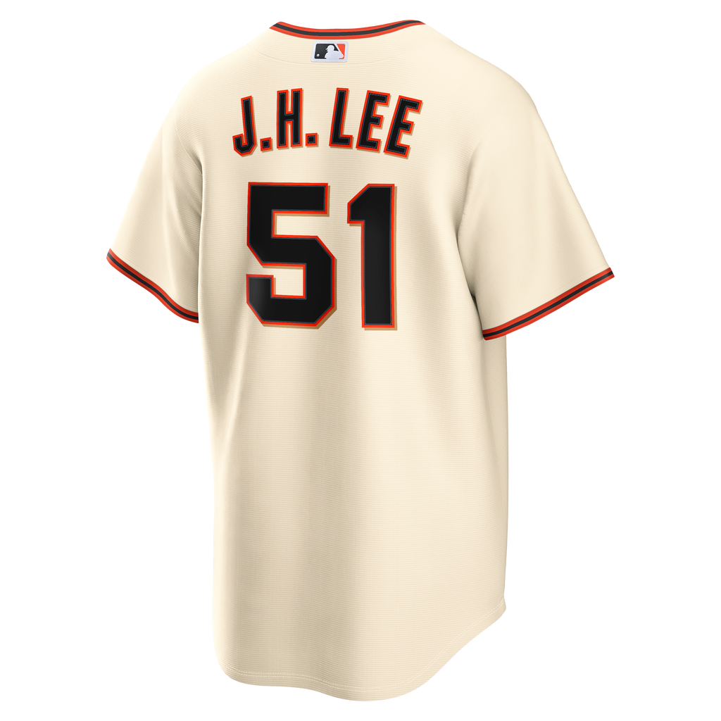 Men's San Francisco Giants Jung Hoo Lee Nike Cream Home Replica Jersey