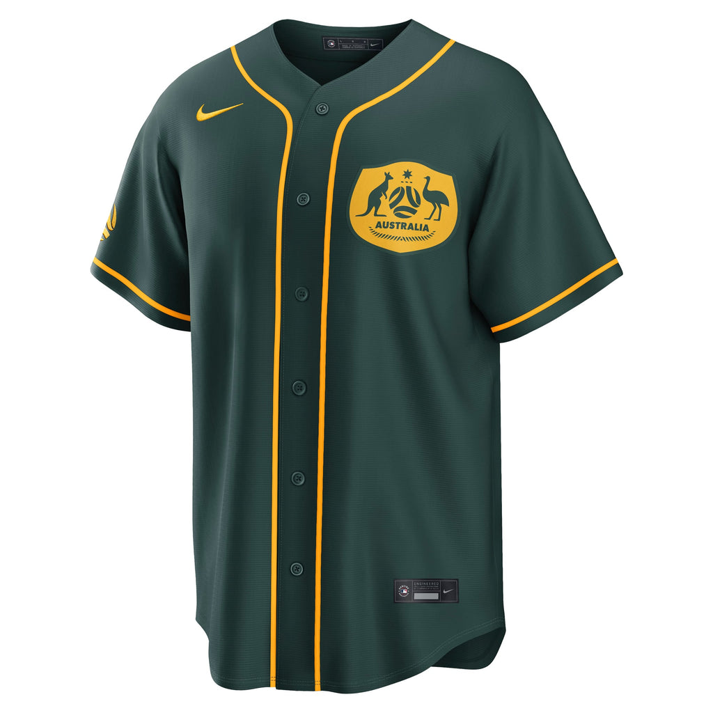 Men's Australia National Team x MLB Nike Green Stadium Replica Jersey