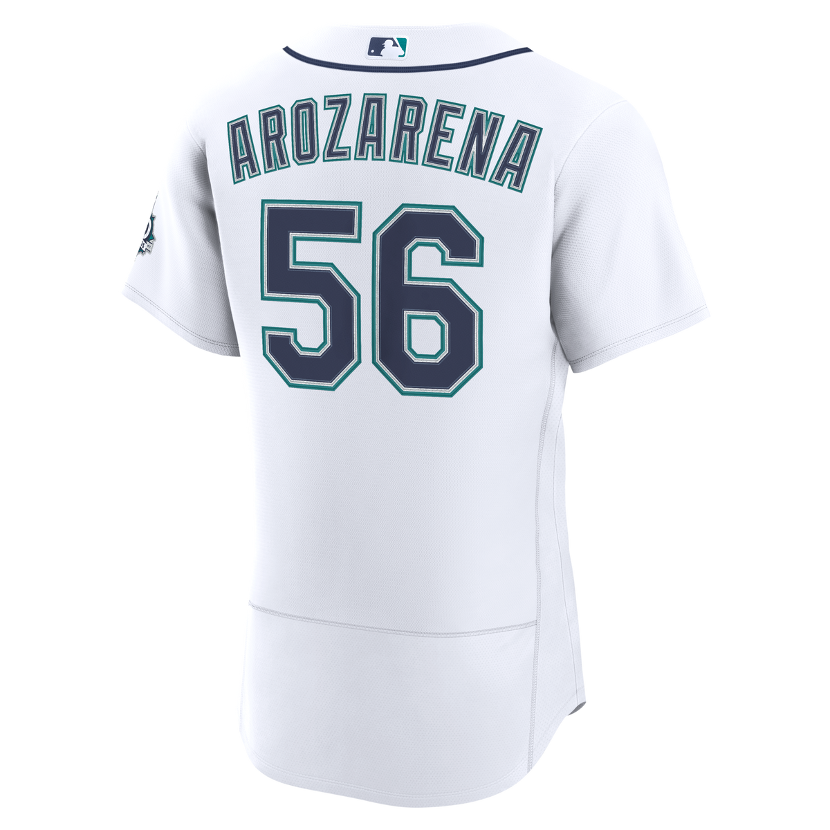 Men's Seattle Mariners Randy Arozarena Nike White Home 50th Season Authentic Jersey
