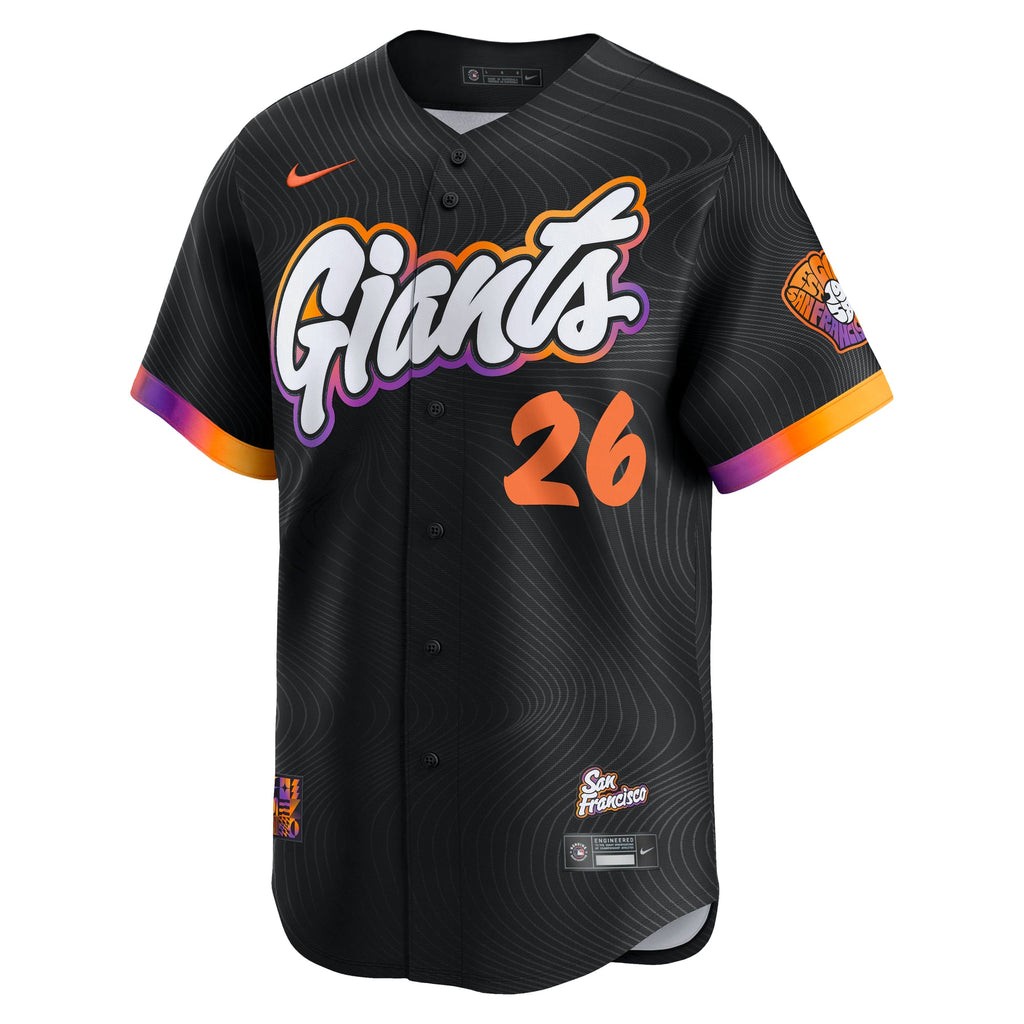 Men's San Francisco Giants Matt Chapman Nike Anthracite 2025 City Connect Limited Jersey