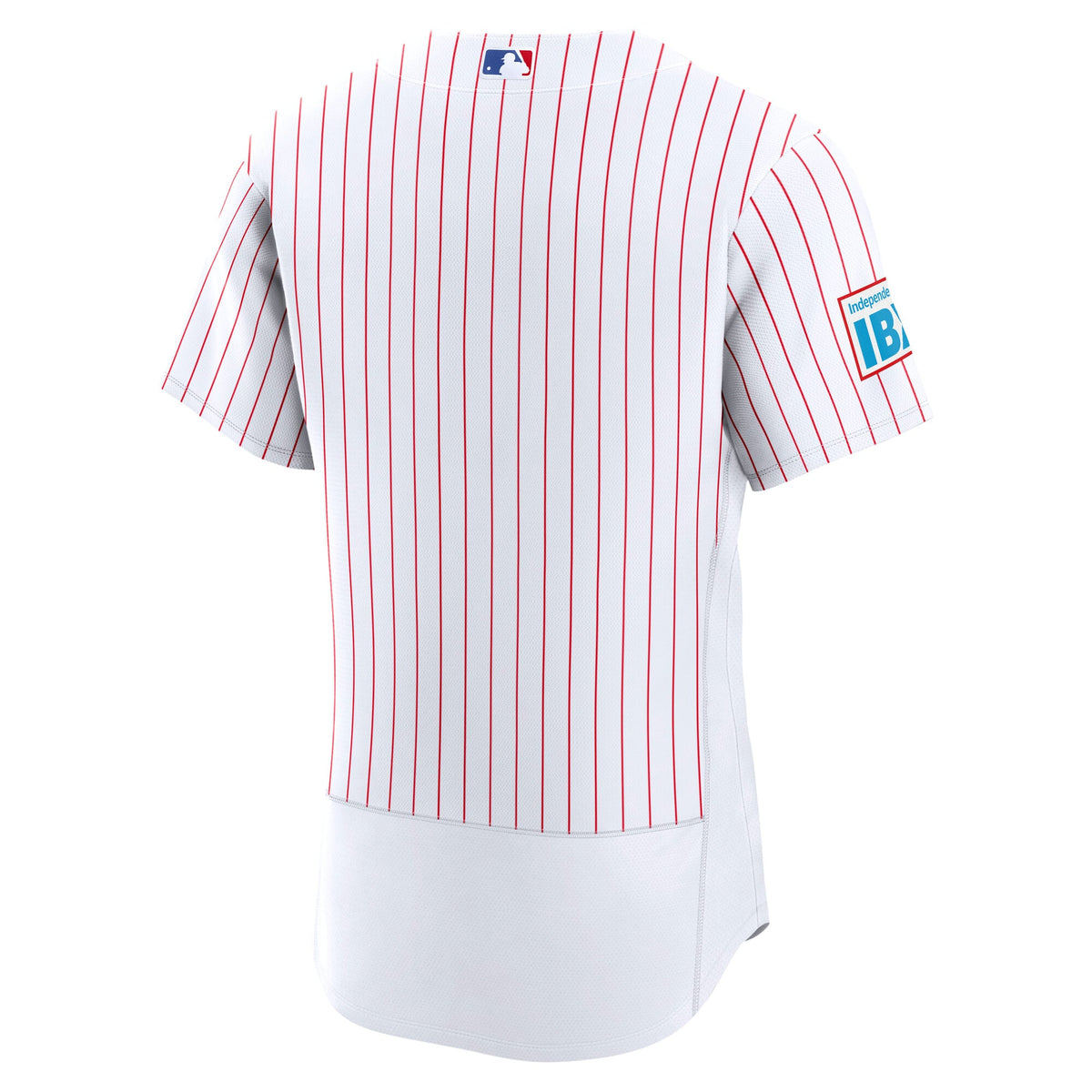 Men's Philadelphia Phillies Nike White Home Sponsor Patch Authentic Jersey