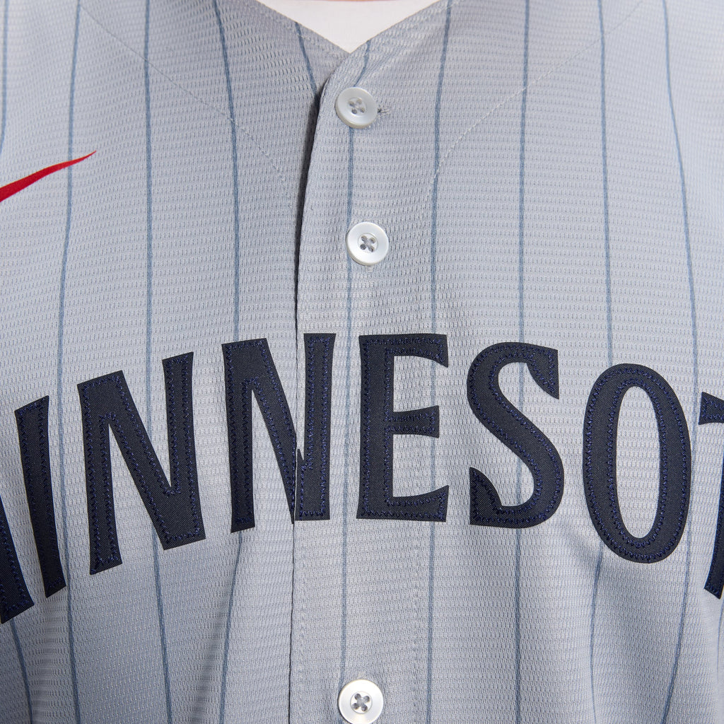 Men's Minnesota Twins Nike Gray Road Replica Team Jersey