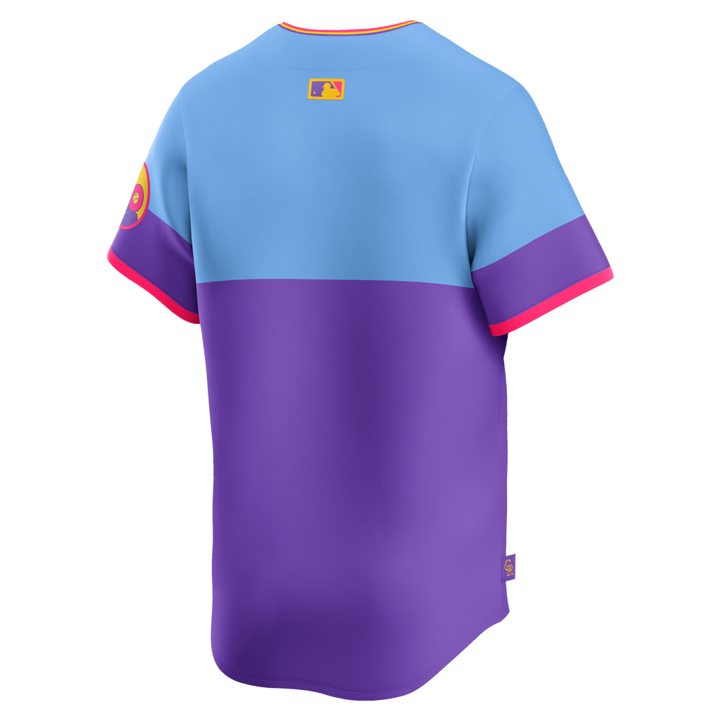 Men's Colorado Rockies  Nike Purple/Light Blue 2025 City Connect Limited Jersey