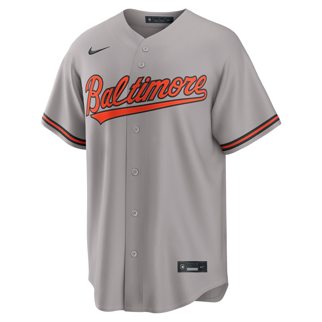 Men's Baltimore Orioles Gunnar Henderson Nike Gray Road Replica Jersey
