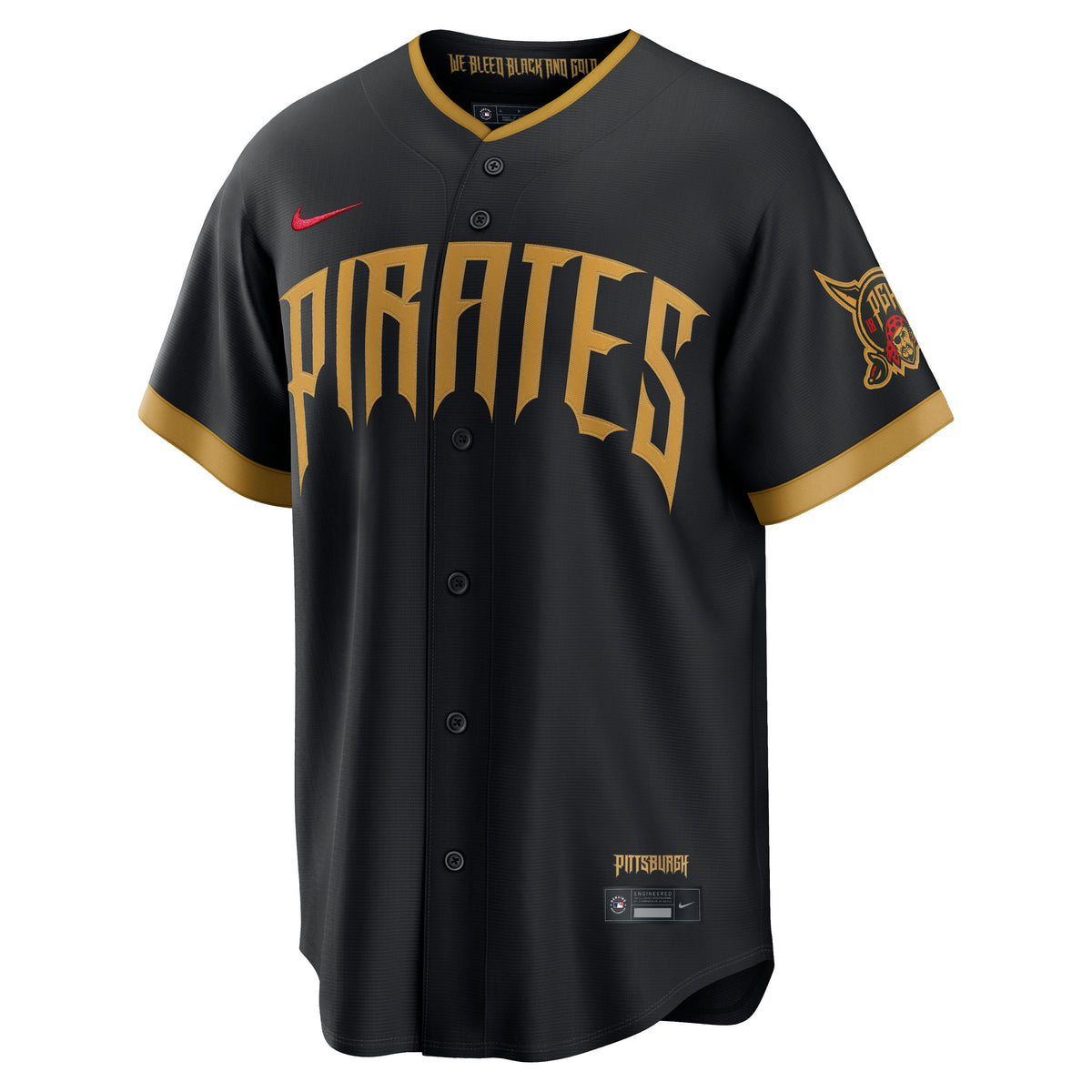 Men's Pittsburgh Pirates Paul Skenes Nike Black 2026 City Connect Stadium Jersey