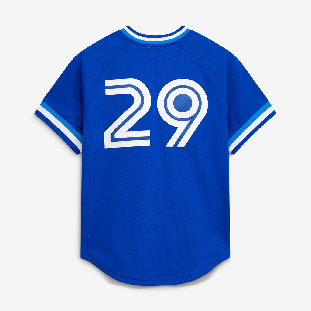 Men's Toronto Blue Jays Joe Carter Mitchell & Ness Royal Authentic Batting Practice Jersey