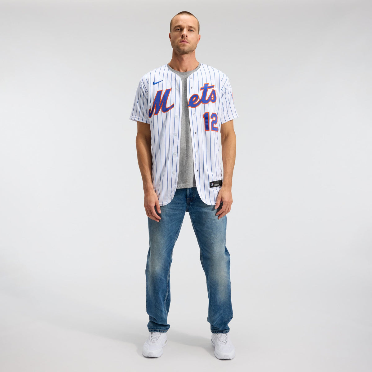 Men's New York Mets Francisco Lindor Nike White Home Authentic Player Jersey