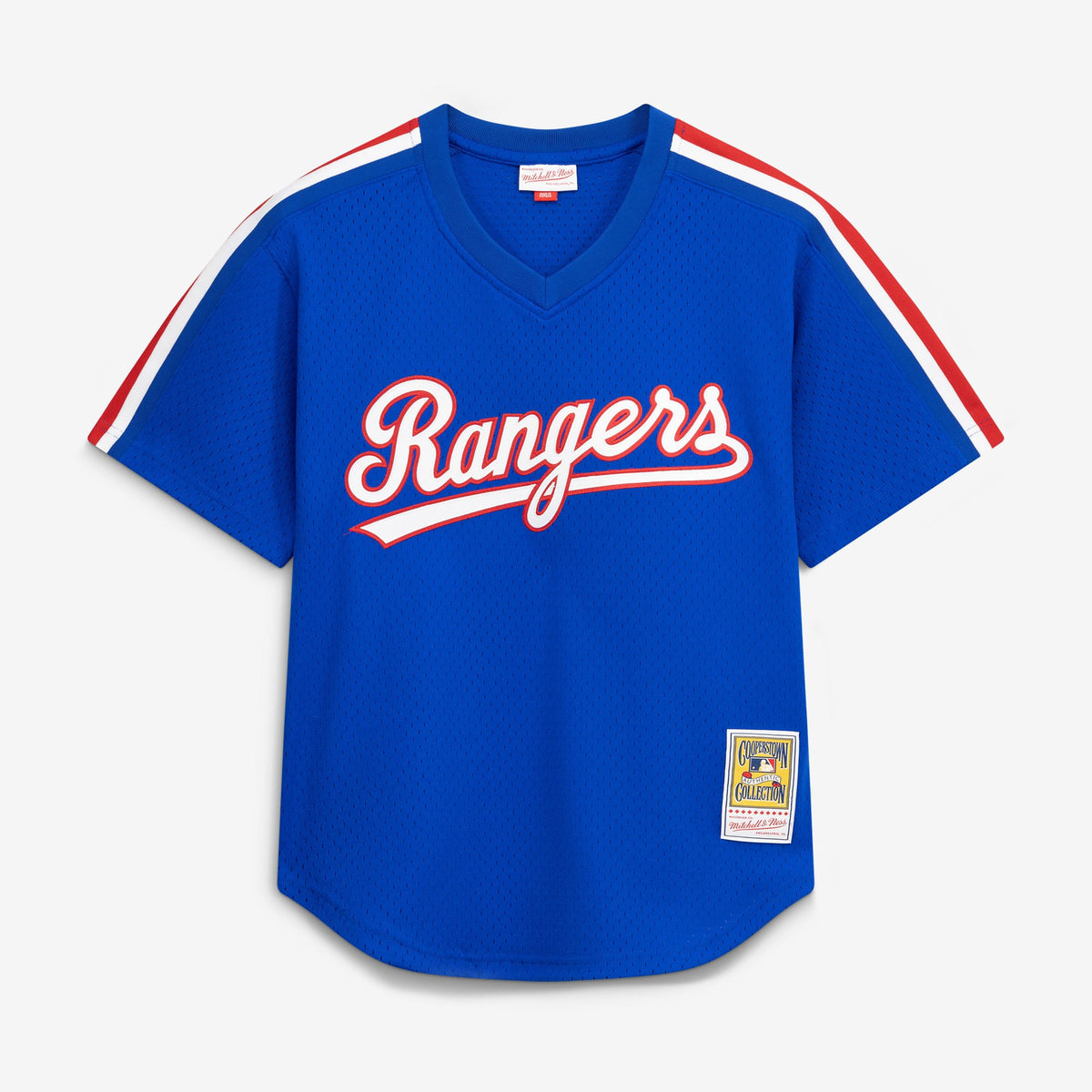 Men's Texas Rangers Nolan Ryan Mitchell & Ness Royal Big & Tall Cooperstown Mesh Batting Practice Jersey