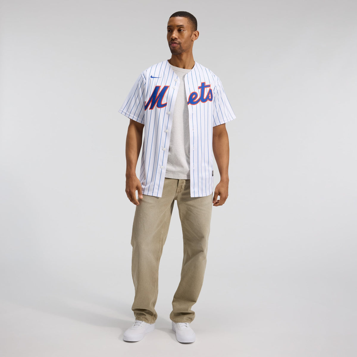 Men's New York Mets Nike White Home Replica Player Jersey