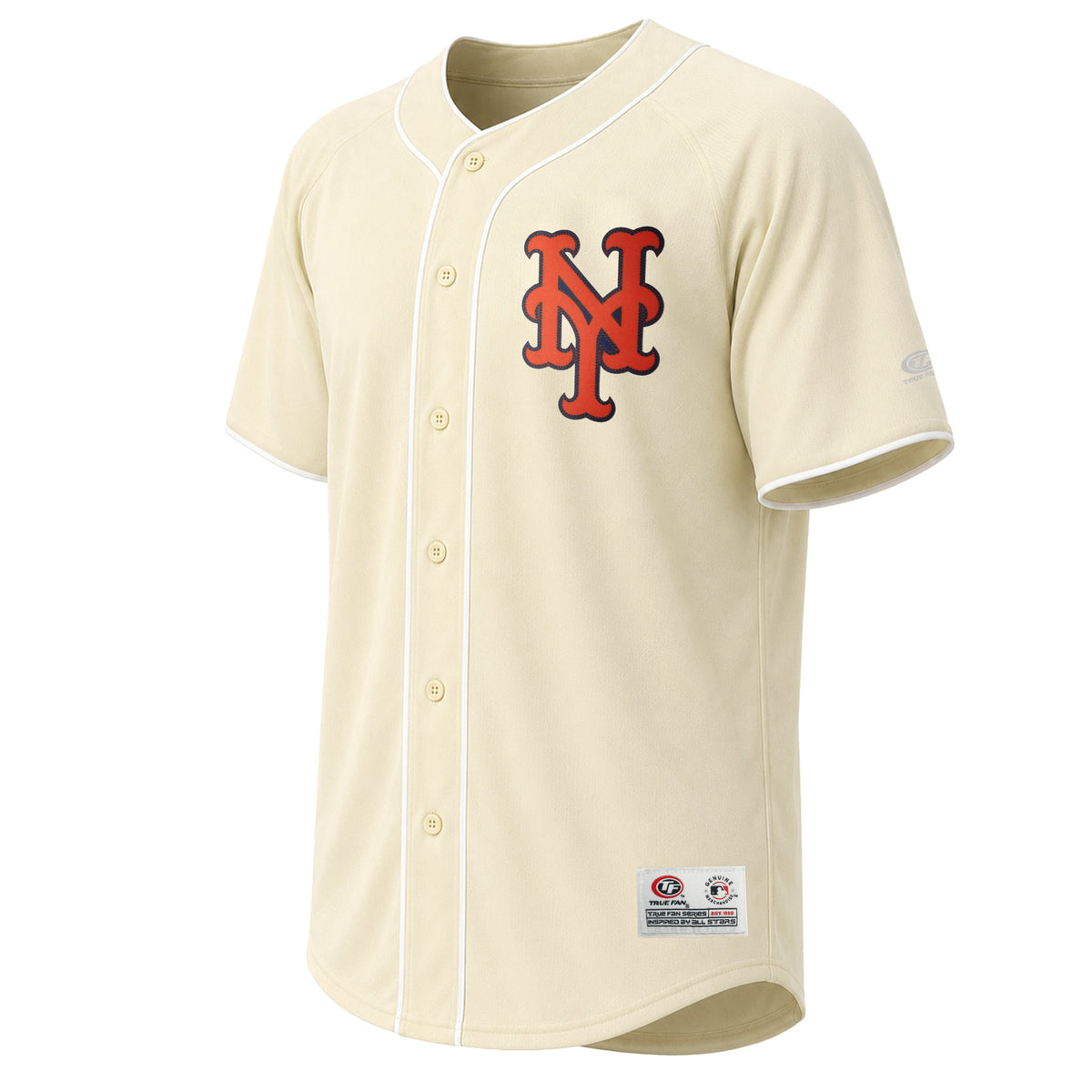 Men's New York Mets Stitches Cream Fashion Jersey