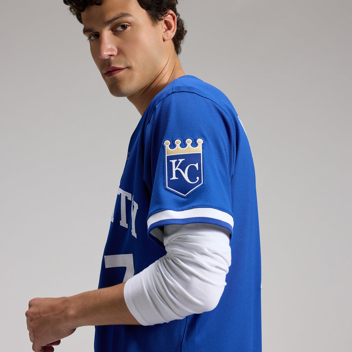 Men's Kansas City Royals Bobby Witt Jr. Nike Royal Alternate 2 Elite Player Jersey