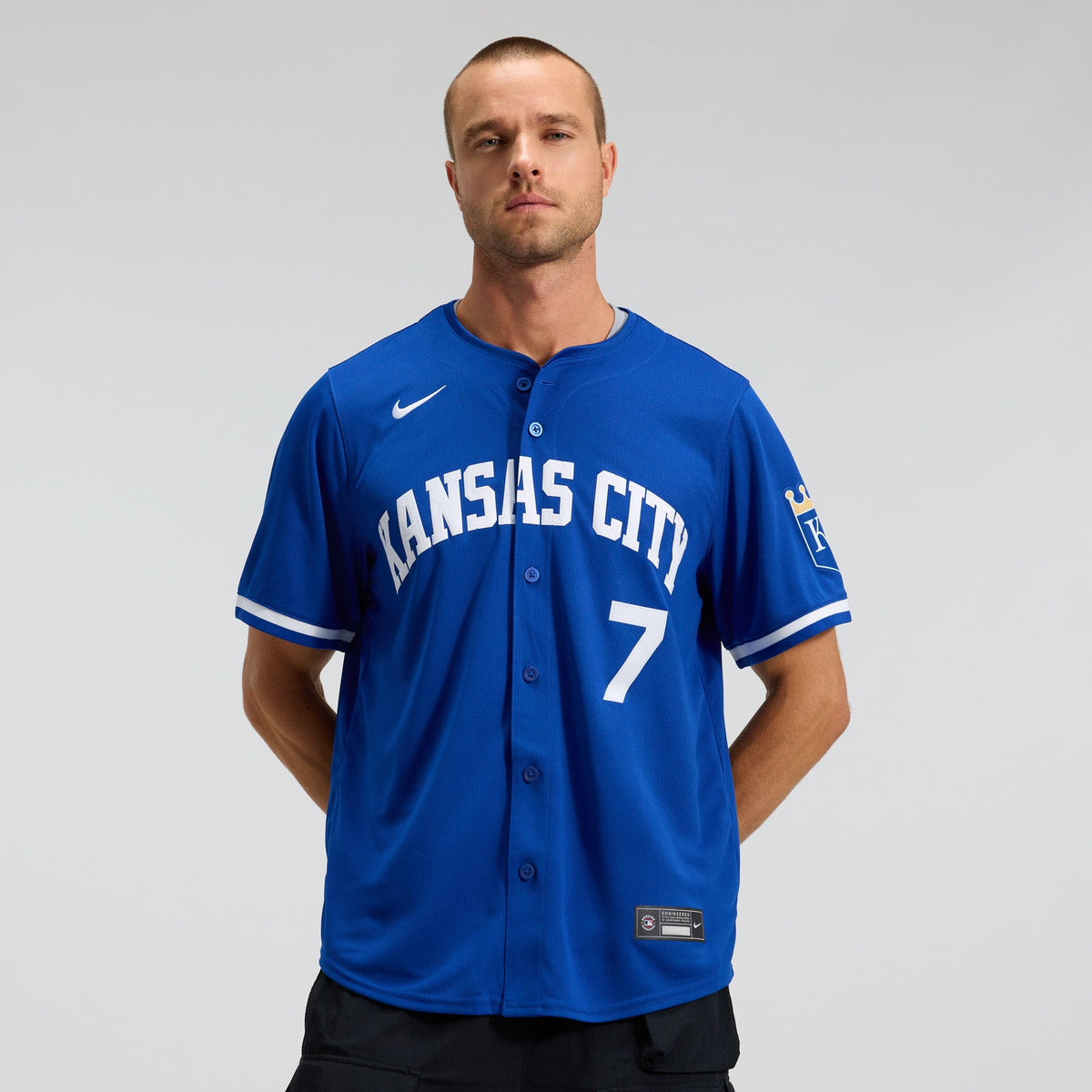 Men's Kansas City Royals Bobby Witt Jr. Nike Royal Alternate 2 Limited Player Jersey