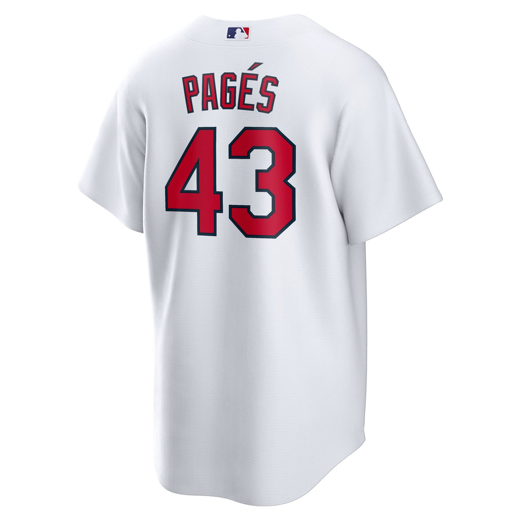 Men's St. Louis Cardinals Pedro Pagés Nike White Home Replica Jersey