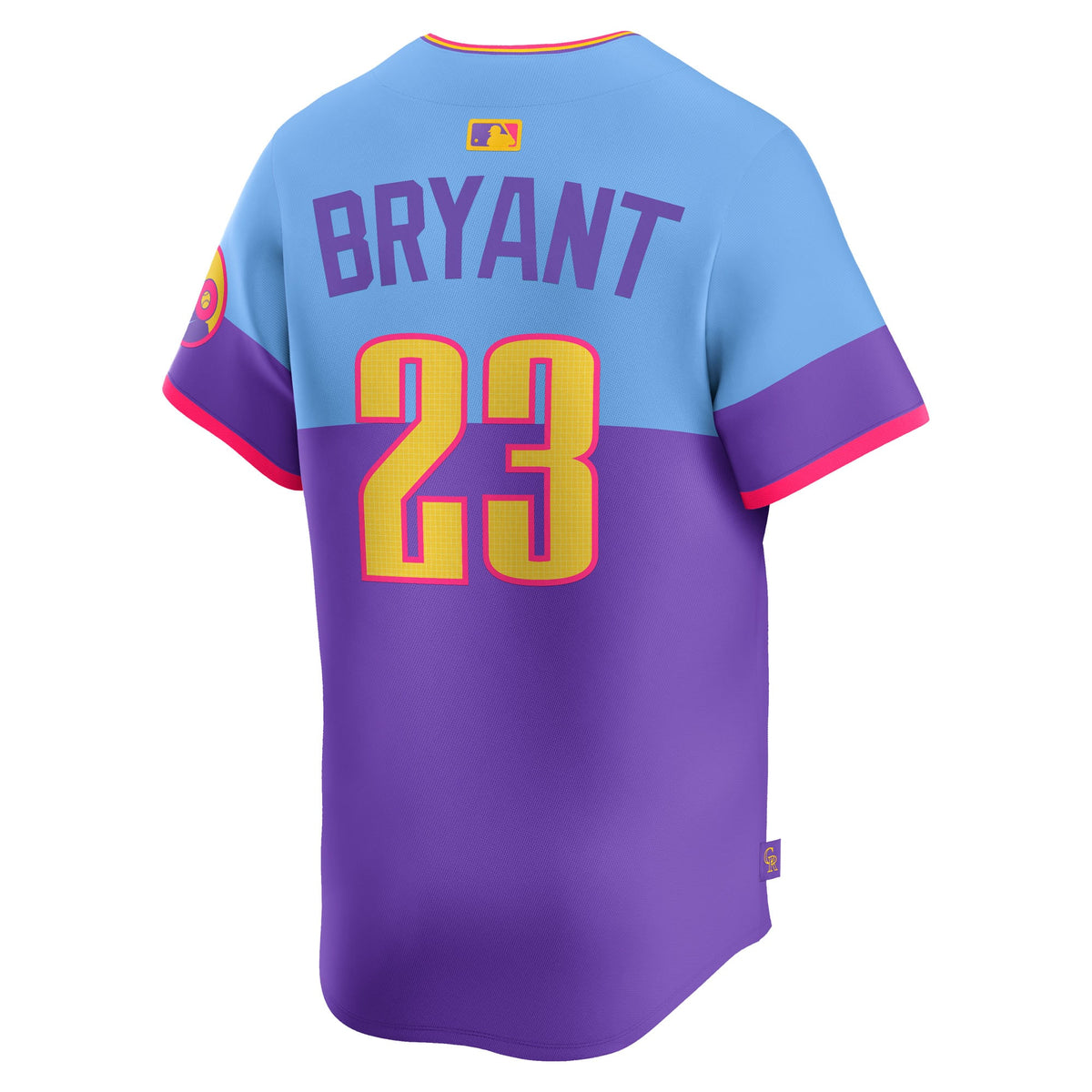 Men's Colorado Rockies Kris Bryant Nike Purple/Light Blue 2025 City Connect Limited Player Jersey