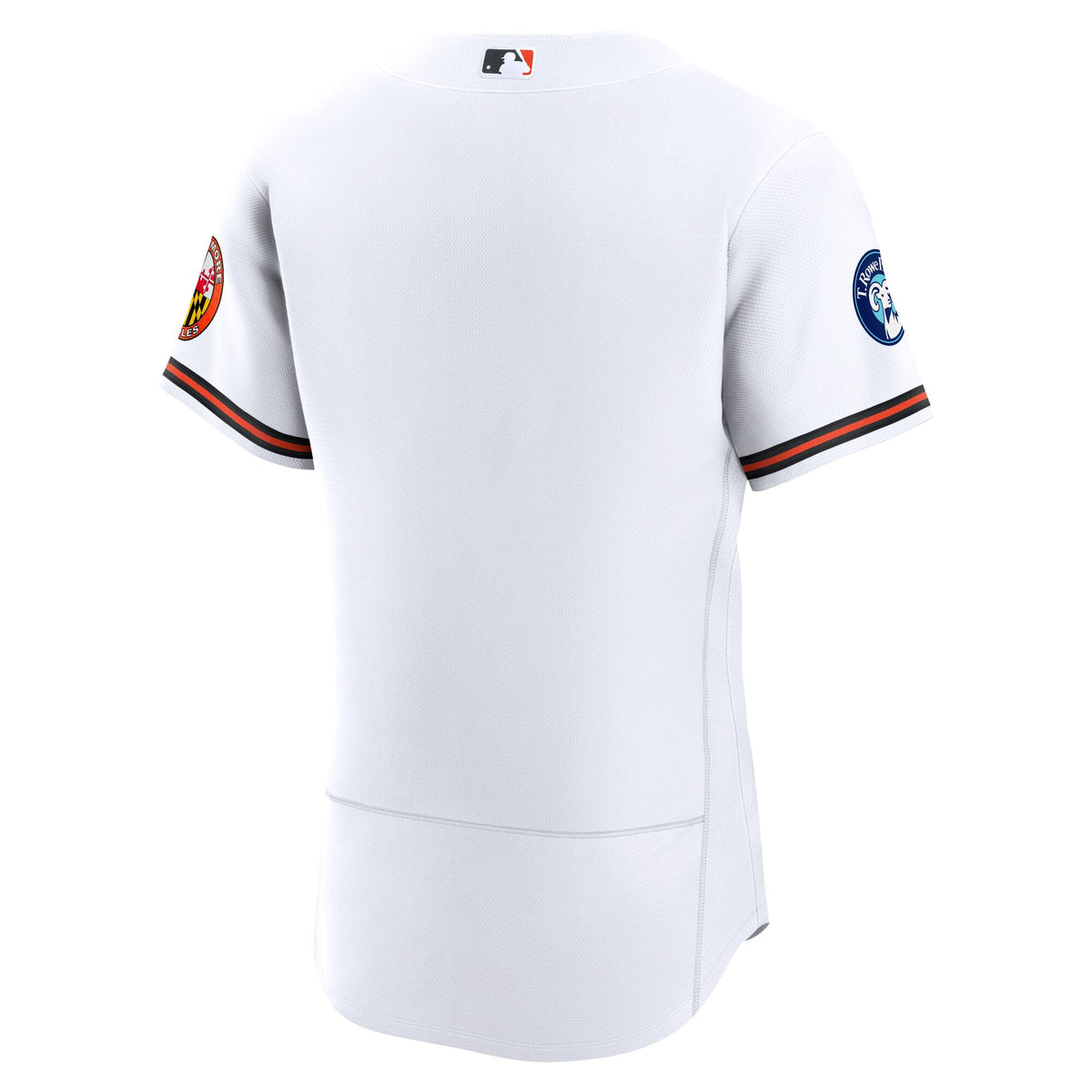 Men's Baltimore Orioles Nike White Home Sponsor Patch Authentic Jersey