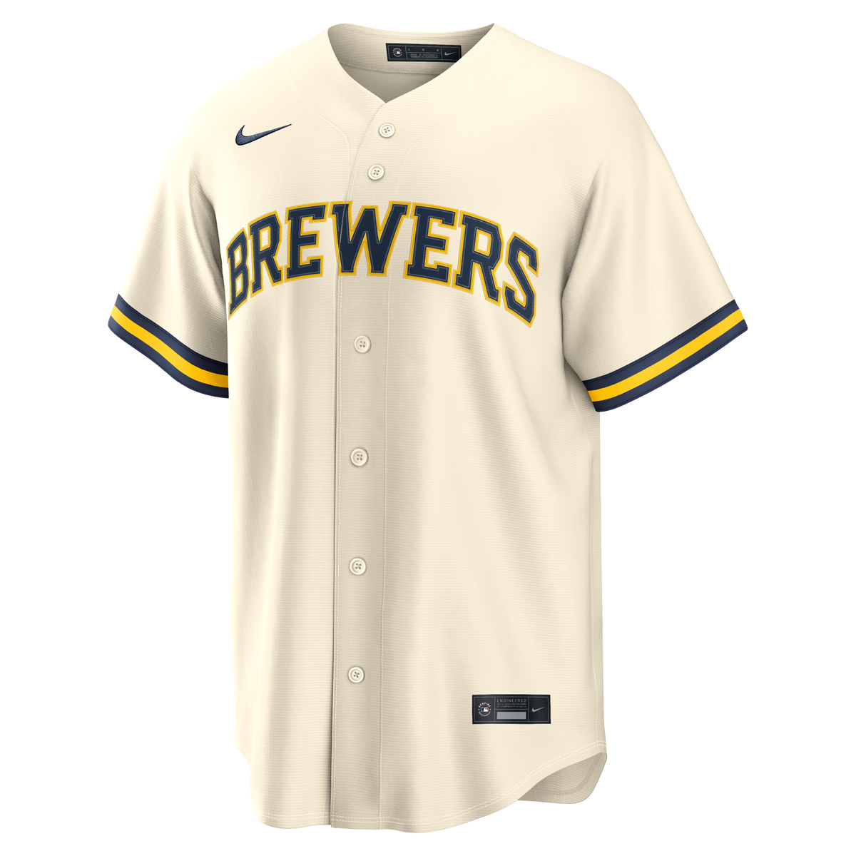 Men's Milwaukee Brewers Dustin May Nike Cream Home Replica Jersey