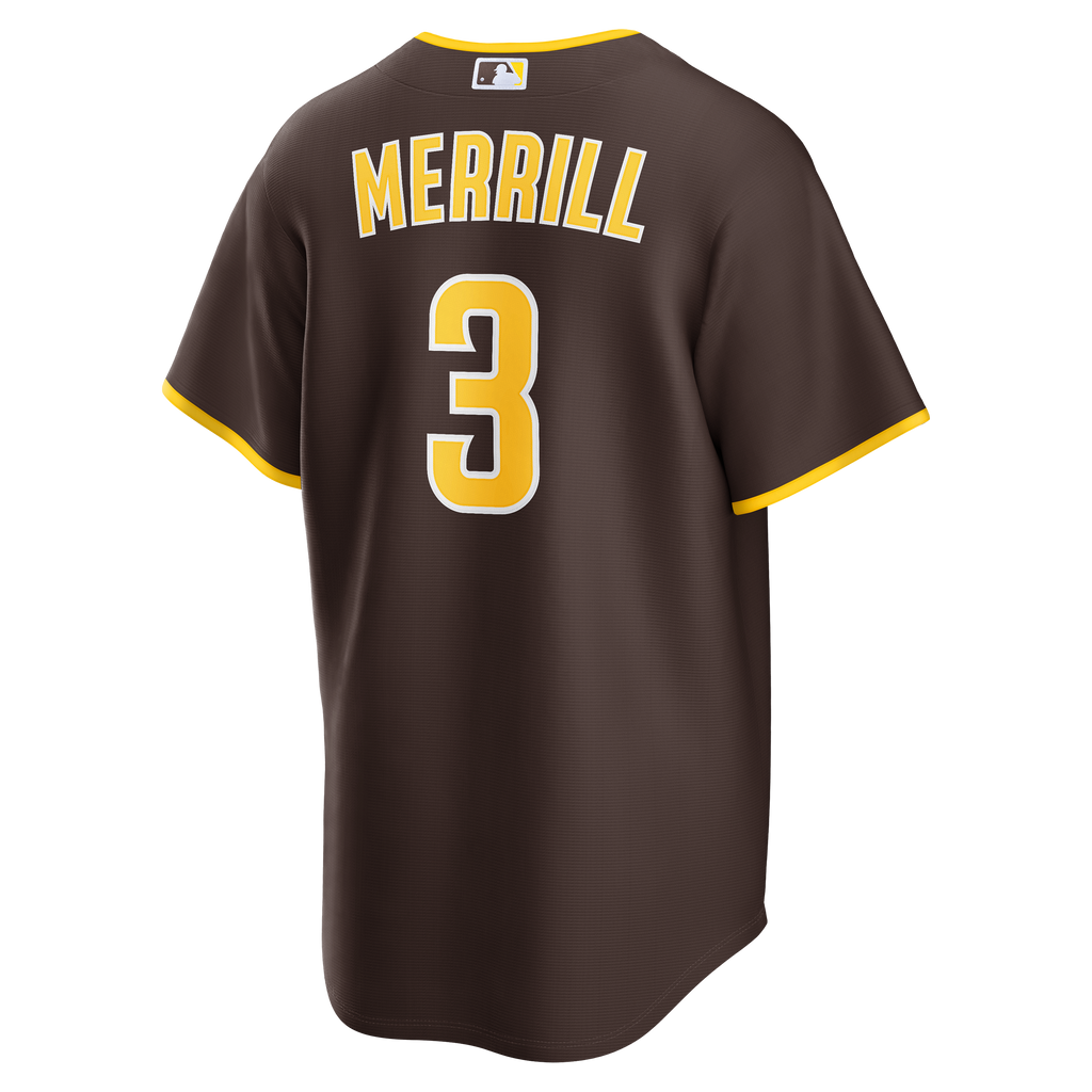 Men's San Diego Padres Jackson Merrill Nike Sand Alternate Replica Jersey