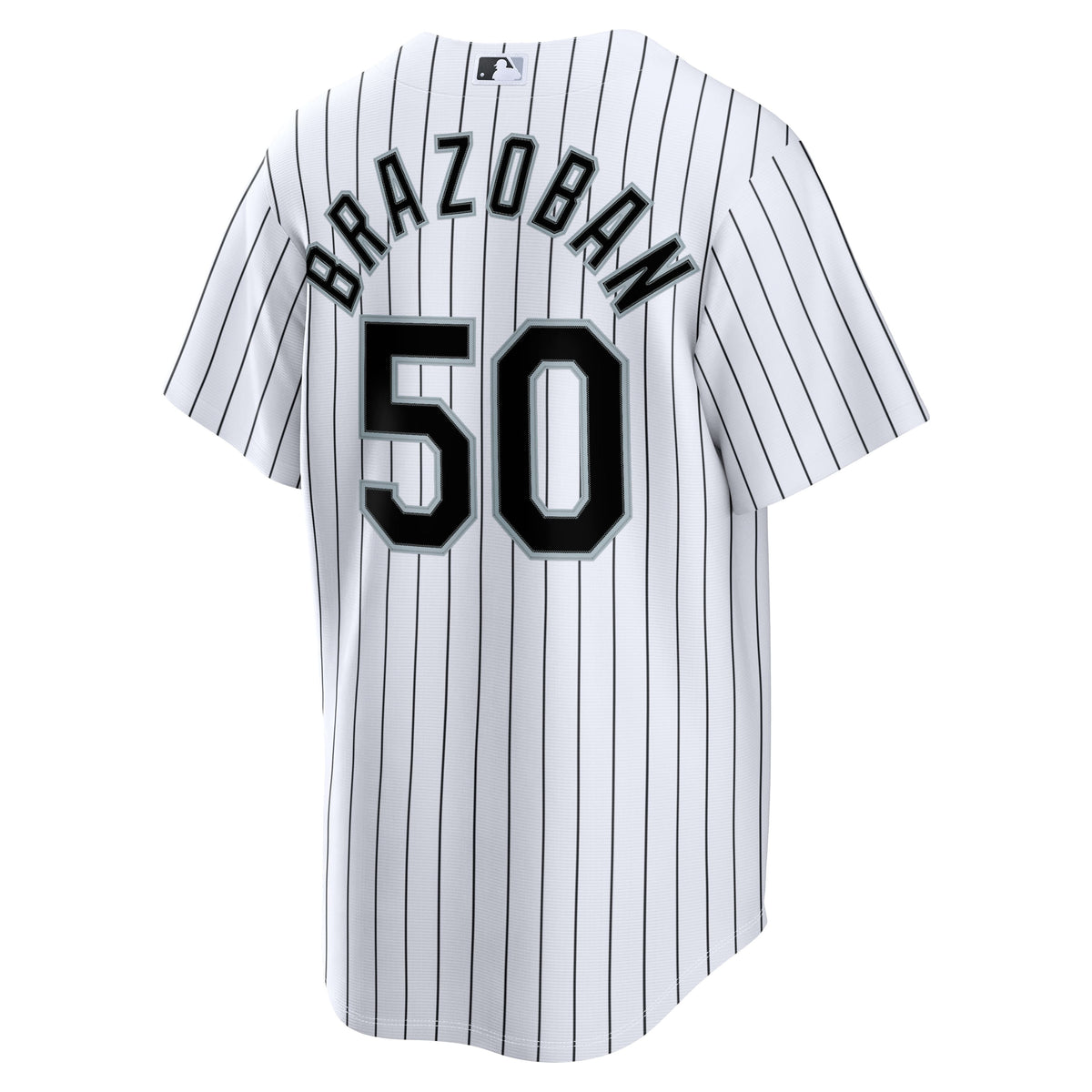 Men's Chicago White Sox Huascar Brazoban Nike White Home Replica Jersey