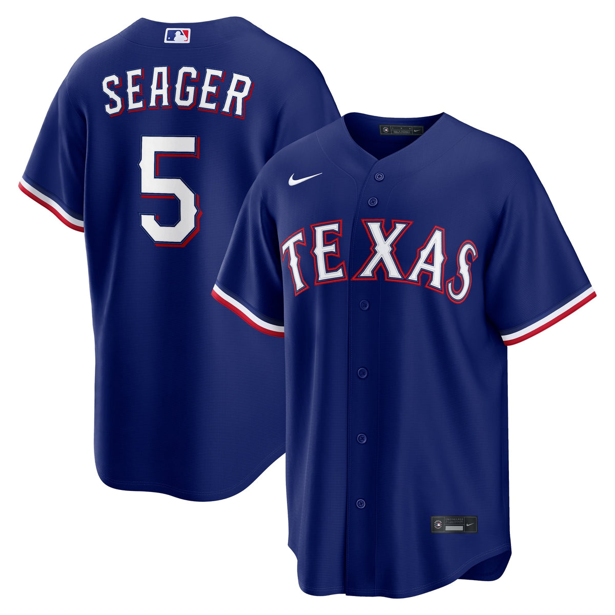 Men's Texas Rangers Corey Seager Nike Gray Road Replica Jersey