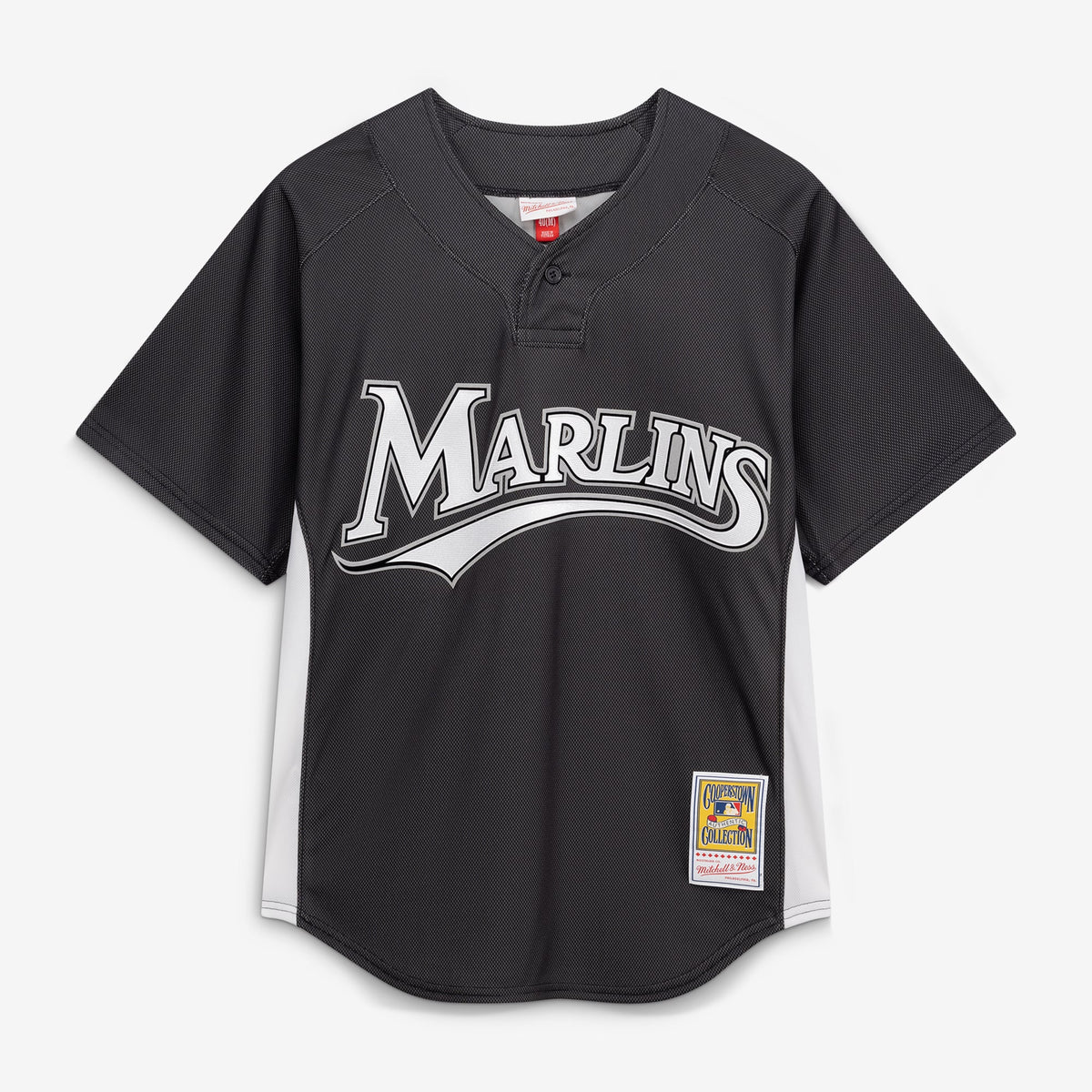 Men's Florida Marlins Dontrelle Willis Mitchell & Ness Black Authentic Batting Practice Jersey