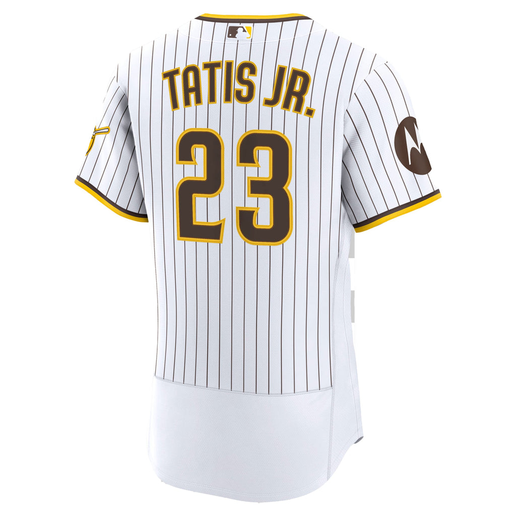 Men's San Diego Padres Fernando Tatis Jr. Nike White Home Authentic Sponsor Patch Jersey