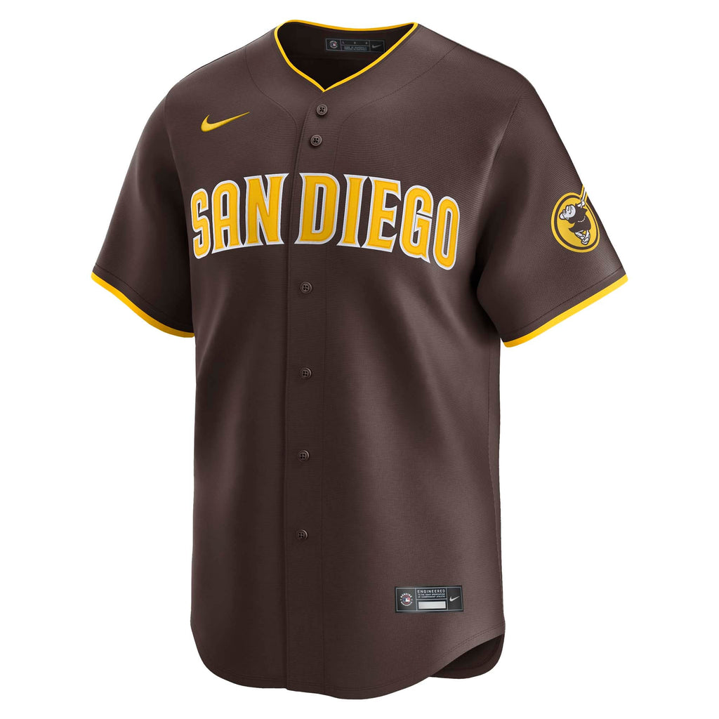 Men's San Diego Padres Jackson Merrill Nike Brown Road Limited Player Jersey