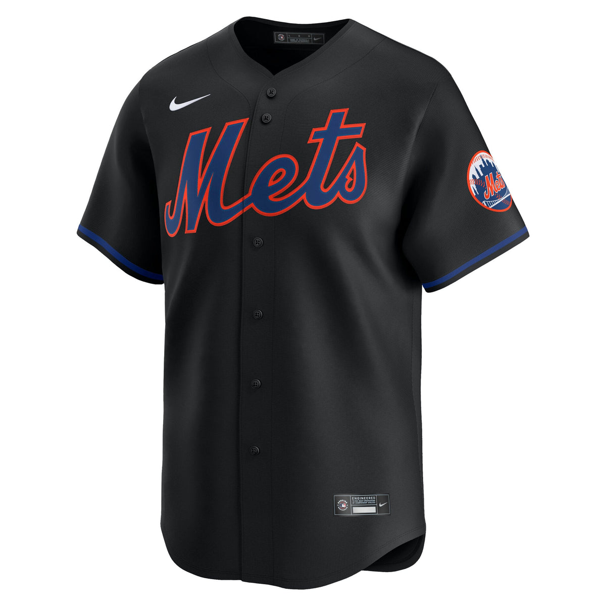 Men's New York Mets Nike Black Alternate Limited Jersey