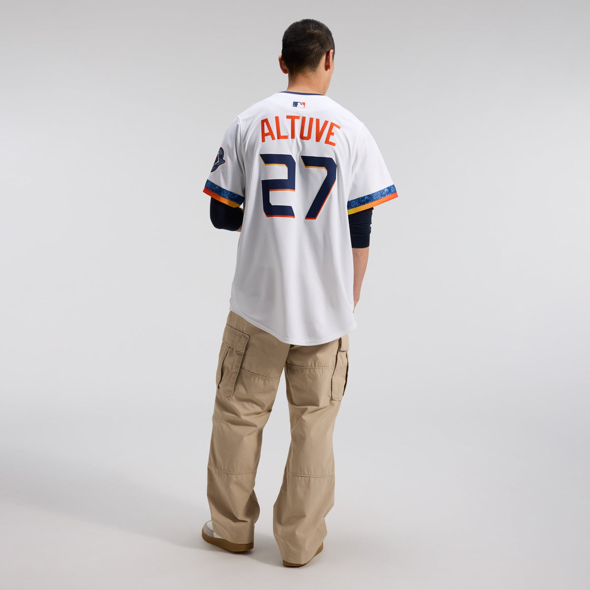 Men's Houston Astros Jose Altuve Nike White 2025 City Connect Limited Player Jersey