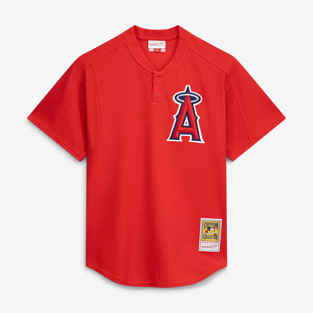 Men's California Angels Vladimir Guerrero Mitchell & Ness Red Authentic Batting Practice Jersey