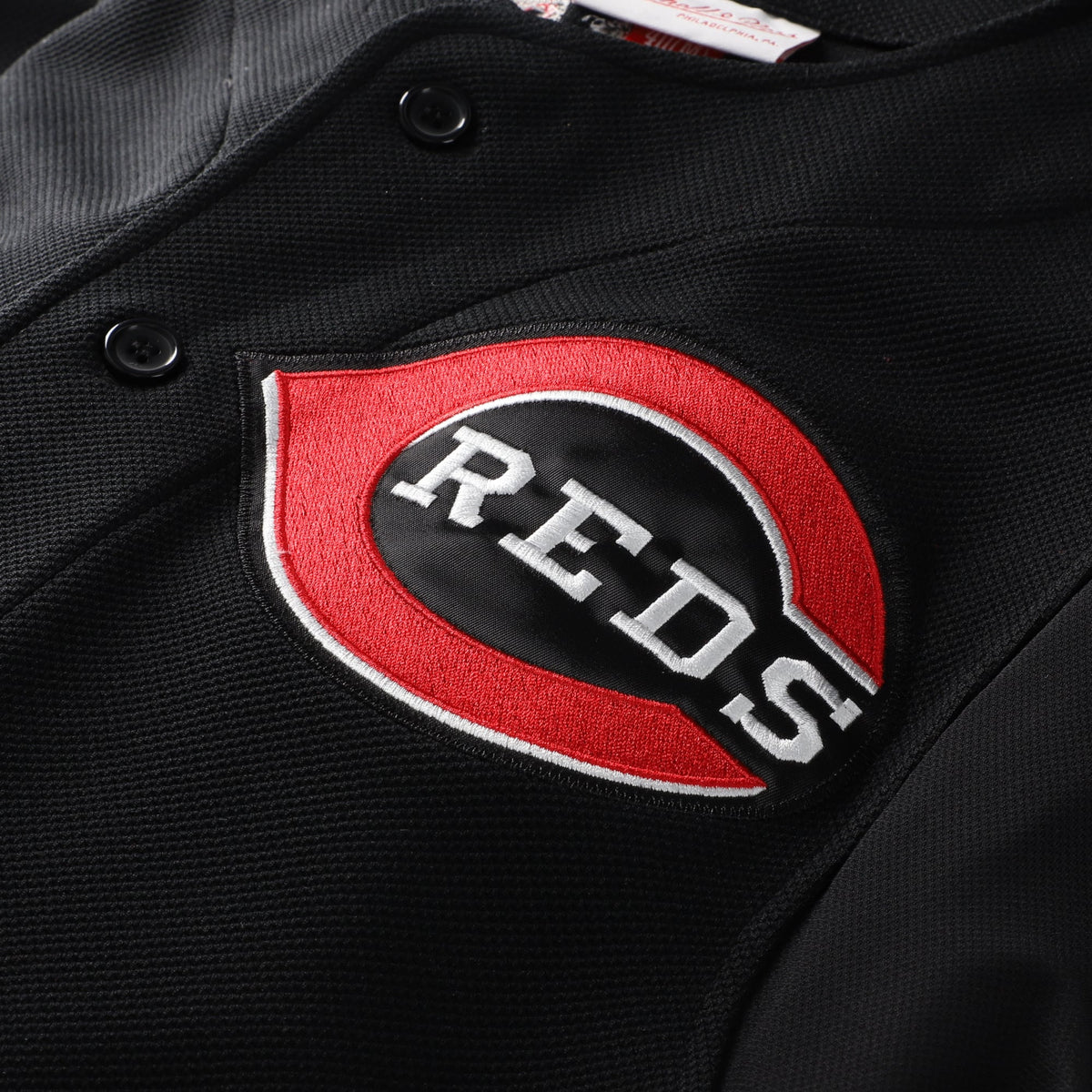 Men's Cincinnati Reds Ken Griffey Jr. Mitchell & Ness Black Cooperstown Collection Authentic Mesh Batting Practice Jersey