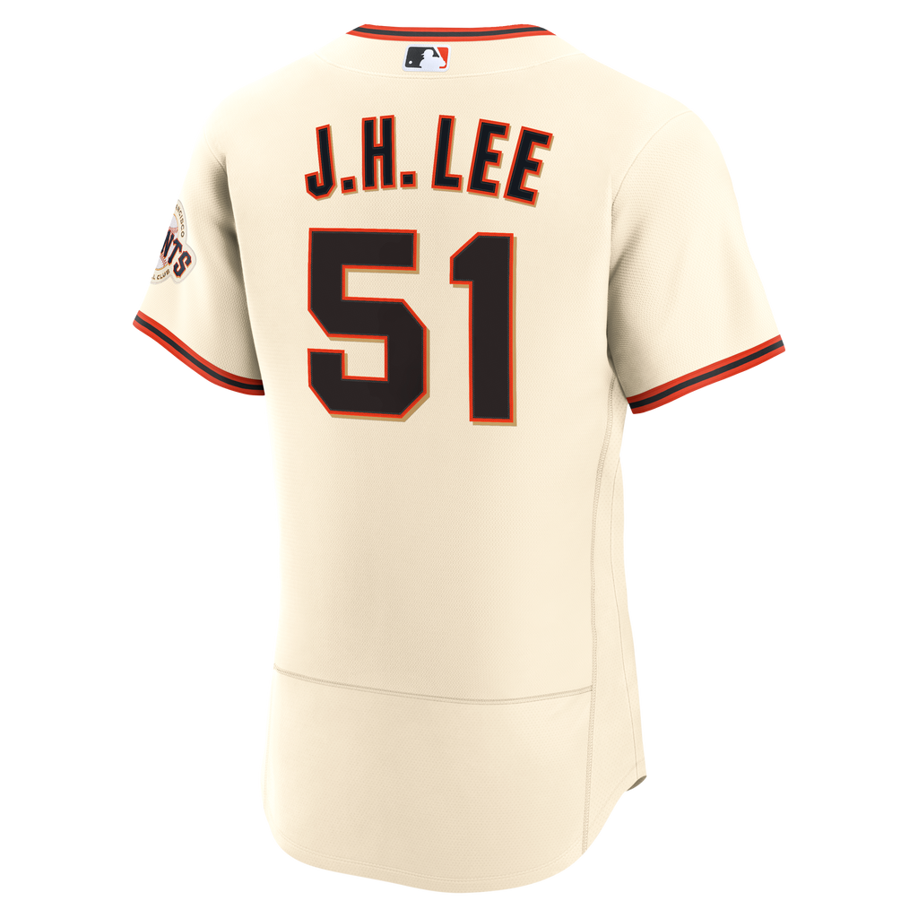 Men's San Francisco Giants Jung Hoo Lee Nike Cream Home Authentic Jersey