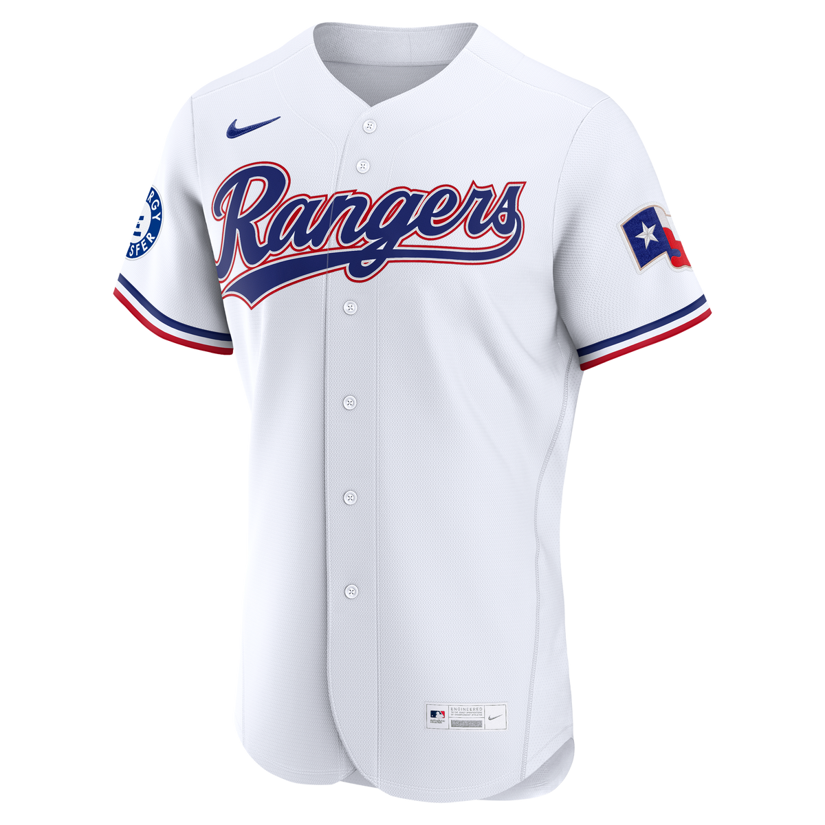 Men's Texas Rangers Corey Seager Nike White Home Authentic Sponsor Patch Jersey