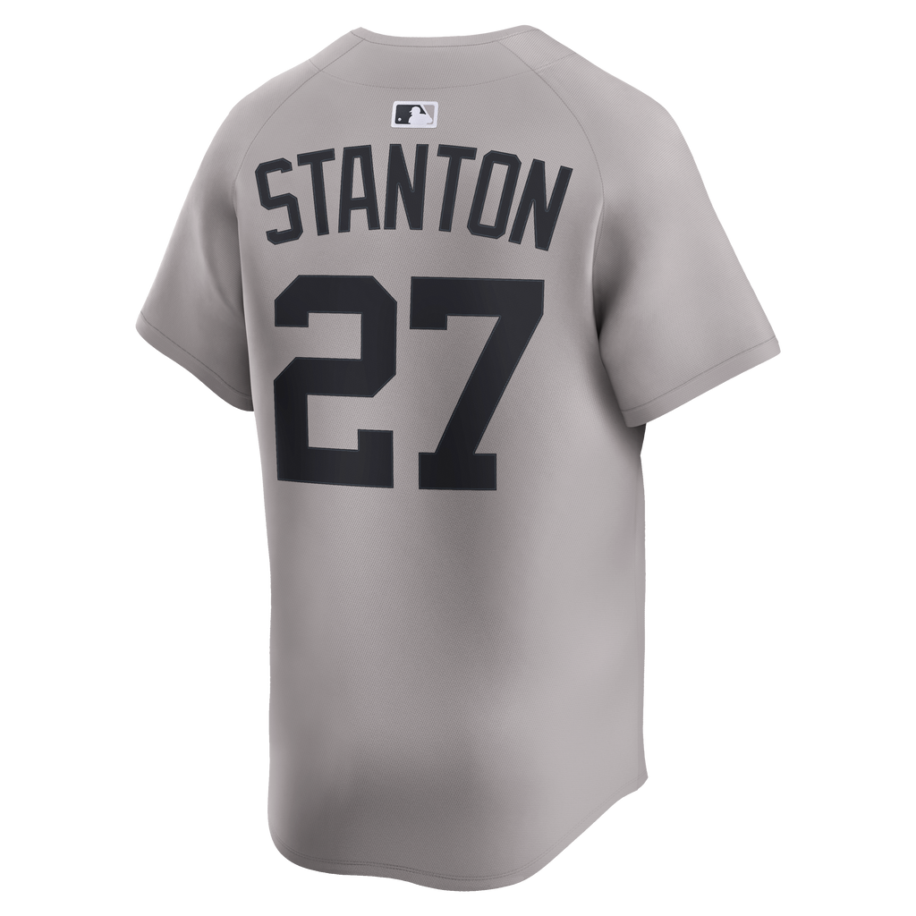 Men's New York Yankees Giancarlo Stanton Nike Gray Road Limited Jersey