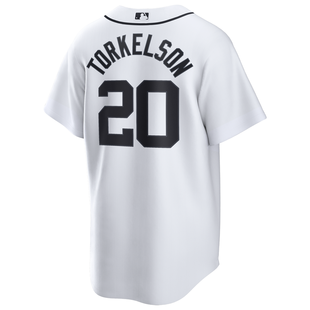Men's  Detroit Tigers Spencer Torkelson Nike White Home Replica Jersey