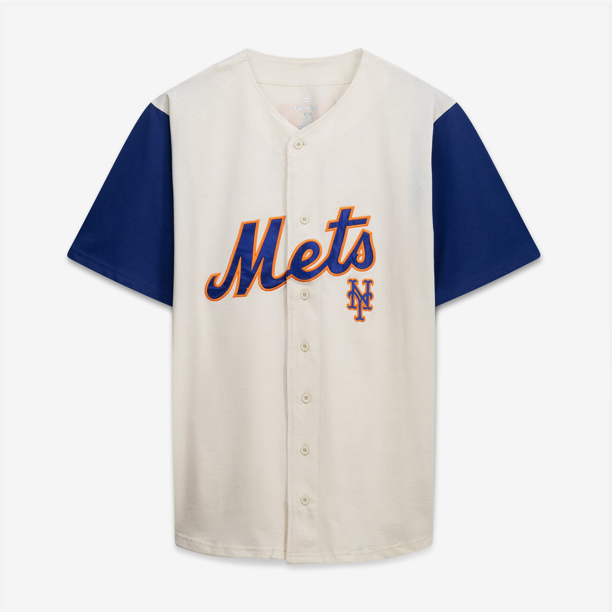 Men's New York Mets Profile Cream/Royal Big & Tall Two-Color Fashion Jersey