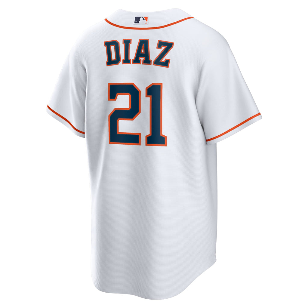 Men's Houston Astros Yainer Diaz Nike White Home Replica Jersey