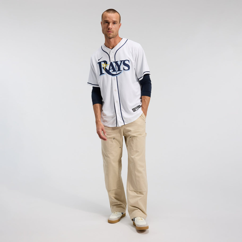 Men's  Tampa Bay Rays Yandy Díaz Nike White Home Replica Jersey