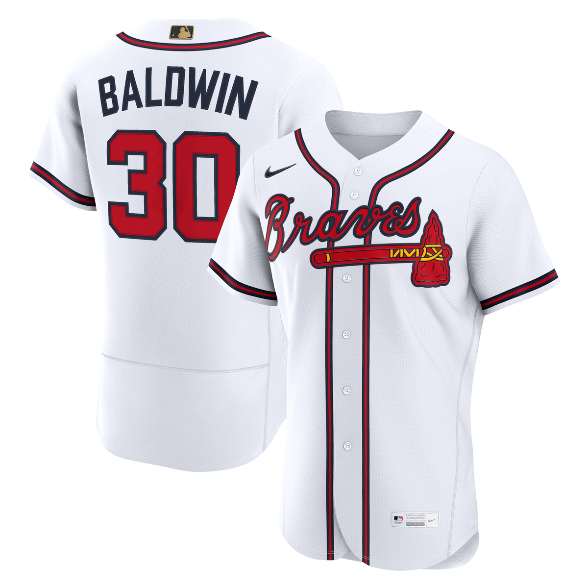 Men's Atlanta Braves Drake Baldwin Nike Navy Alternate MLB Awards Authentic Jersey
