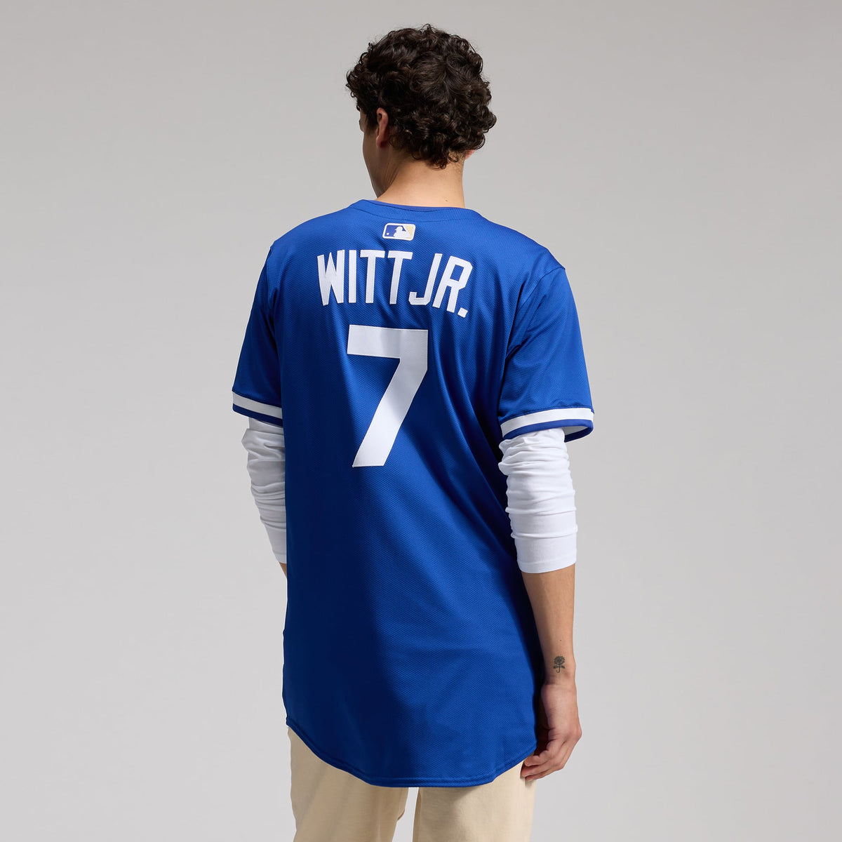 Men's Kansas City Royals Bobby Witt Jr. Nike Royal Alternate 2 Elite Player Jersey